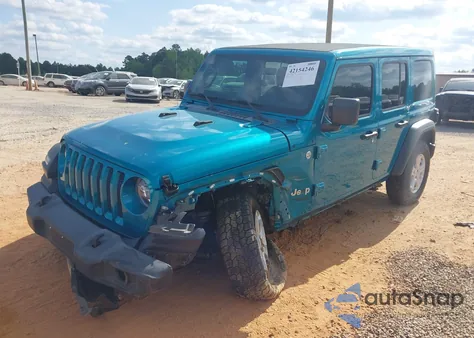 2020 Jeep Wrangler Unlimited Sport S 4X4 из США, поврежденный, VIN 1C4HJXDG4LW331133